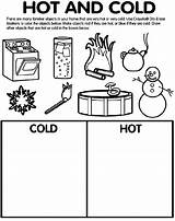 Cold Hot Coloring Worksheets Pages Crayola Preschool Objects Vs Safety Things Kindergarten Activities Opposites Science Kids Color Weather Activity Sorting sketch template