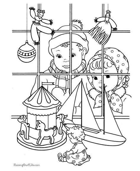 printable vintage christmas coloring pages