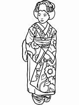 Coloriage Geisha Japon Kimono Giappone Pintar Disegno Colorare Madama Nazioni Japonais Asiaticas Geishas Malvorlage Geografie Sheets Stampa Coloriages Cartoni Animati sketch template