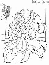 Beast Coloring Belle Beauty Pages Princess Disney Printable Colouring Dancing Color Sheets Print Dance Cartoon Recommended Coloriage Choose Board Parentune sketch template