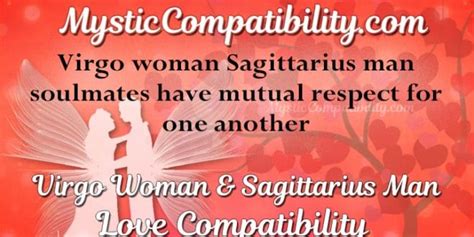 virgo woman sagittarius man compatibility mystic
