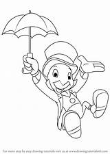 Cricket Pinocchio Jiminy Drawingtutorials101 sketch template