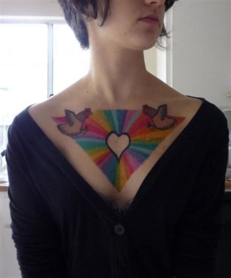 Fashion Models And Actress Best Chest Tattoo Design For