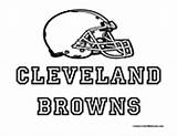 Browns Cleveland Coloring Football Sports Nfl Teams Colormegood sketch template