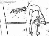 Gymnastics Gabby sketch template
