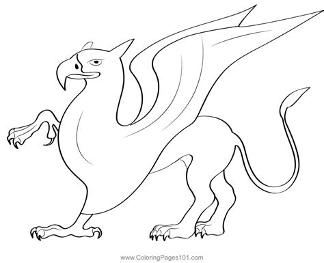 griffin  coloring page  kids  griffins printable coloring