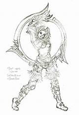 Tira Sketch Coloured Finished Fan Soul Calibur Draw Thus Pencil Far sketch template