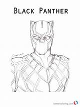 Coloring Panther Pages Movie Printable Marvel Print sketch template