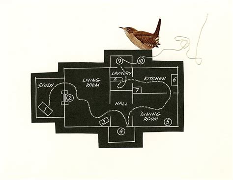 building plans   typical house wren limited edition collage print viviennestrauss