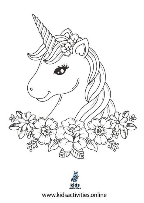 printable unicorn coloring pages print kids activities