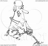 Weed Wacker Landscaper Outline Cartoon Using Happy Clip Toonaday Illustration Royalty Rf Clipart Leishman Ron 2021 sketch template