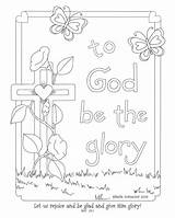 Coloring Pages Compassion Glory Lord Printable Christian Getcolorings God Kids Bible Color sketch template