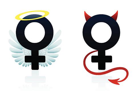Best Women Angel Devil Sex Symbol Illustrations Royalty Free Vector
