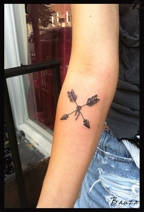 arrow cross tattoos  arm