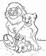 Lion Coloring Family Pages Cub Animal Kids Printable Face Drawing Happy King Color Cartoon Print Animals Getdrawings Template Getcolorings sketch template