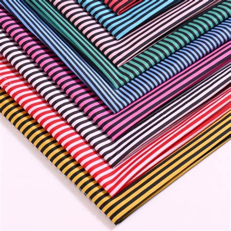 bright striped polyester fabric long term supply imitation cotton