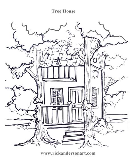 coloring pages tree house navysealsmoto