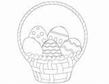 Easter Basket Kids Coloring Pages Print Click sketch template