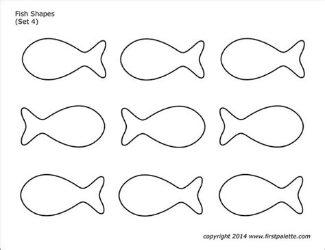 printable colored fish template sea creatures printables