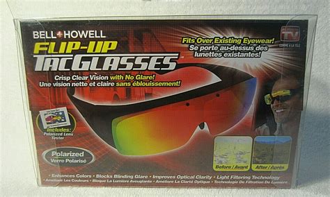 Bell Howell Tac Flip Up Polarized Sports Sunglasses As Seen On Tv New