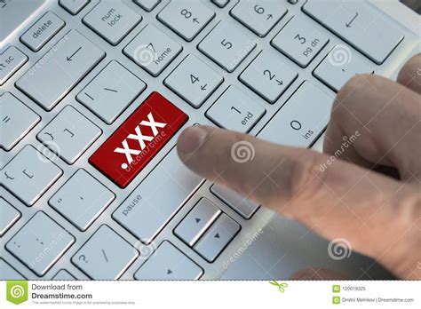 xxx button on keyboard watching on a computer internet masturbation