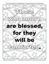 Mourn Those Beatitudes sketch template