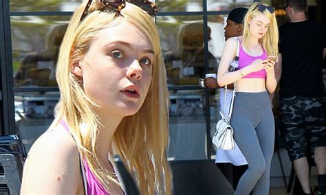 elle fanning shows off figure as she grabs lunch in hollywood daily