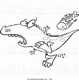 Coloring Meteor Dinosaur Running Designlooter Falling Outline Template Cartoon 1024 78kb sketch template