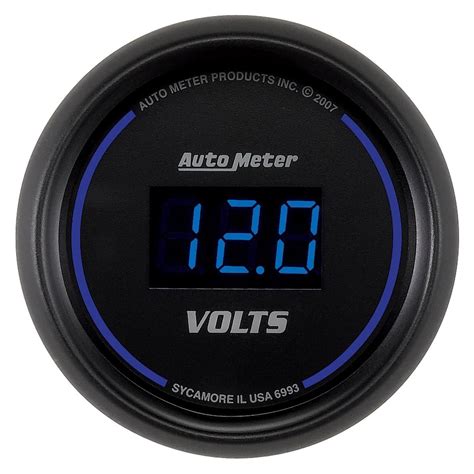 autometer indicador de voltaje digital de   voltios    pulg