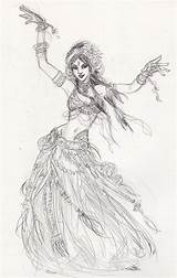 Dancer Dancers Gypsy Odalisca Obrazy Znalezione Zapytania Dla Cigana Crayon Sketches Brice Hindú Tablicę Wybierz Tattoosandmoree Gitan sketch template