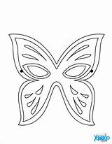 Mariposa Antifaz Mascaras Línea sketch template