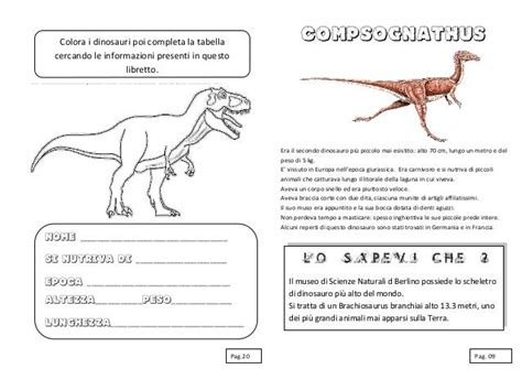 [√ stampa immagine ] dinosauri per bambini di terza