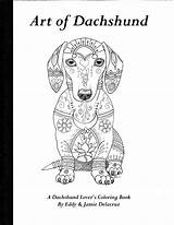 Coloring Dachshund Book Pages Dog Volume Colouring Physical Template Books Dachshunds Adult Color Drawing Colorare Da Lps Il Printable Chihuahua sketch template