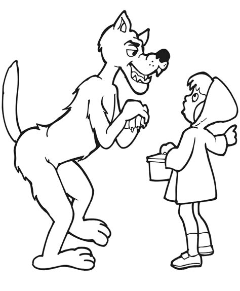 big bad wolf coloring clip art library