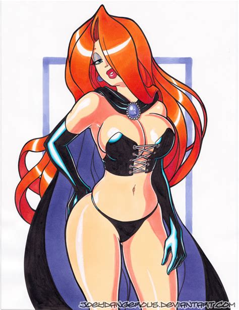 Jessica Rabbit Pin Up Marker Drawing By Joeydangerous On