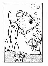 Coloring Sea Under Pages Printable Crafts sketch template