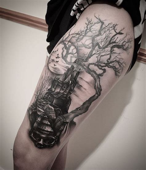 Gothic Tree Tattoo