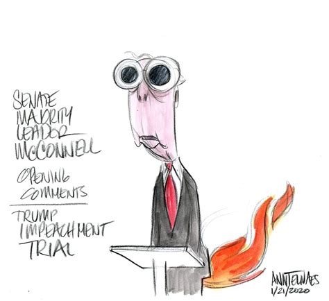 sketches from the senate impeachment trial the washington post