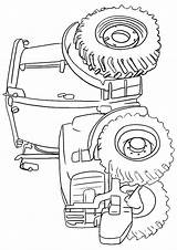 Combine Coloring Pages Harvester Getcolorings Getdrawings Tractor Color sketch template