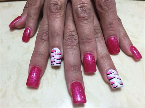 pink passion nails pink bling