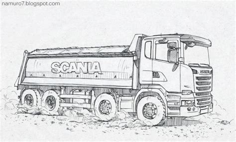 scania euro  scania truck art truck design cars coloring pages