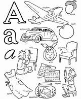 Words Coloring Alphabet Pages Letter Abc Activity Word Kids Sheets Printable Learning Sheet Honkingdonkey Airplane Start Color Long Objects Letters sketch template