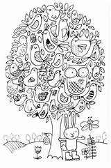 Pear Mandalas Karla Trees Malbuch Erwachsene Partridge Malvorlagen Zeichenunterricht Doodles Ideias Fichas Gerard Zentangles Tiere 5to Bordar Páginas Caderno Adultos sketch template