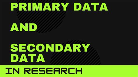 difference  primary data  secondary data  research study