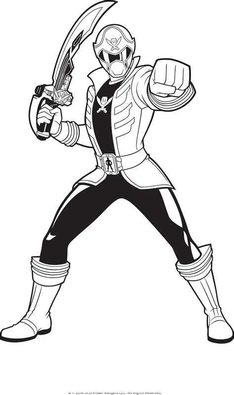 power rangers holding  sword coloring pages  kids gux printable