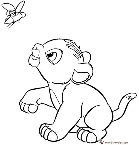 lion king kiara pencil coloring pages