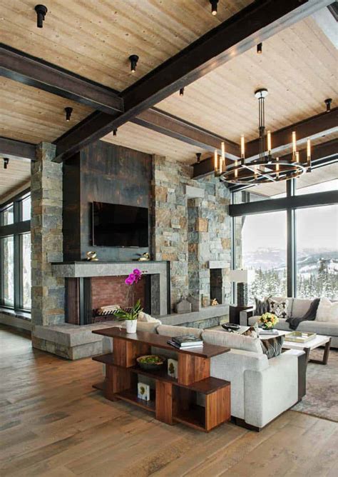 modern rustic mountain home  spectacular views  big sky country