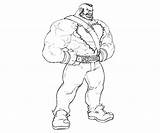 Fighter Street Coloring Zangief Pages Punch Akuma Template sketch template