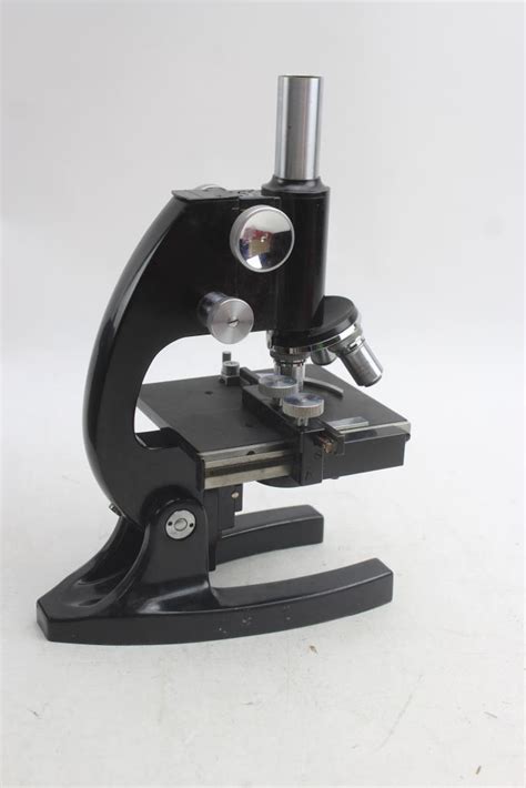 vintage  bausch lomb microscope  case property