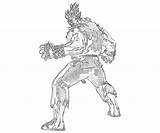 Akuma Capcom Marvel Vs Abilities Coloring Pages sketch template